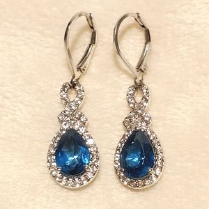 RSI 925 SS London blue topaz earrings
